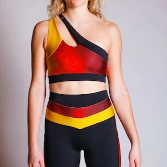 Fire Sports Bra - One Shoulder - Picture 12 of 12